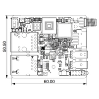 NanoPi R1 fourni par l'usine, routeur IoT à double port réseau, 1 Go de RAM + 8 Go de EMMC, BT WiFi, carte de développement open source avec boîtier