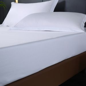 طقم ملاءات سرير فندقية عالية الجودة من القطن، يشمل ملاءة سفلية وملاءة علوية وغطاء وسادة - Product Image 5