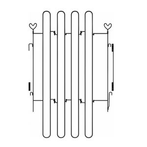 Pagar Hewan Peliharaan Lipat Portabel Khusus untuk Pintu Depan, Pagar Anjing yang Dapat Ditarik dan Tahan Lama dengan Pemasangan Mudah untuk Meningkatkan Pelatihan Anak Anjing - Product Image 3