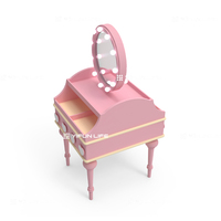 Table de maquillage double face, jeux interactifs, aire de jeux pour enfants, équipement de terrain de jeu intérieur