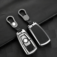 Nouvel étui pour clé de voiture en alliage de zinc et cuir pour Dongfeng Tianlong KL KC VL KX VR Tianjin, accessoires intérieurs de voiture