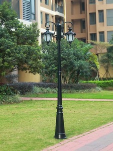 โคมไฟสนามทองเหลืองกลางแจ้ง LED แสงวอร์มไวท์ โคมแก้ว IP66 พลังงานแสงอาทิตย์ พร้อมเซ็นเซอร์ตรวจจับความเคลื่อนไหว AC 220V 2700K แบบติดตั้งถาวร รับประกัน 10 ปี - Product Image 6