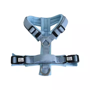 Tali kekang anjing mewah Multi warna kustom nilon dapat disesuaikan dengan fitur empuk untuk kucing jalan dan anjing - Product Image 1