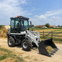 Backhoe Loader Multiguna 4x4 Diesel Pertanian Backhoe Loader Hidrolik untuk Lokasi Konstruksi