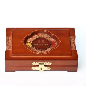 लक्जरी फैक्टरी थोक कस्टम भंडारण बॉक्स प्रदर्शन के मामले ठोस लकड़ी सोने और चांदी स्मारक सिक्का लकड़ी के बक्से