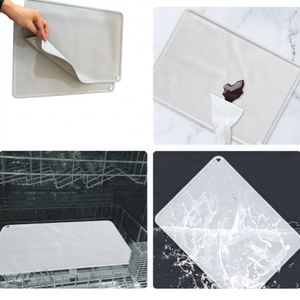 Eco Friendly Silicone Dog <b>Feeding</b> <b>Mat</b> Waterproof and Food Grade Rectangle Shape Animal Print Large Size <b>Pet</b> Placemat - Product Image 4