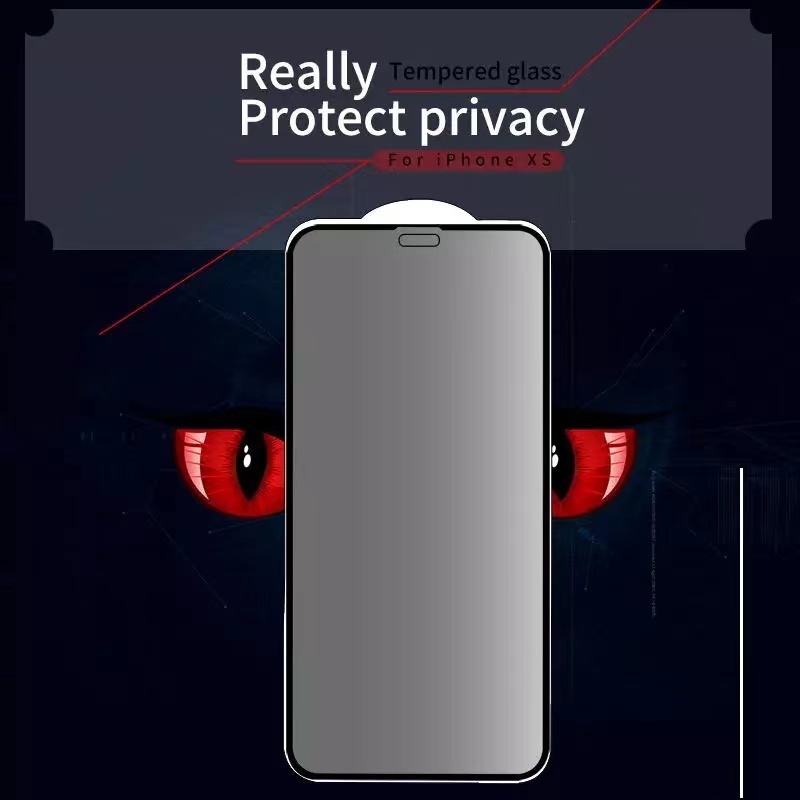 Anti Spy Silk Screen Prints Phone Accessories for iPhone 17- 13 Pro Max Tempered Glass Privacy Screen Protector Film · image 2