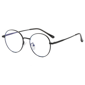 Retro Round Eyeglass Frames 4014 Unisex Anti Blue <b>Light</b> PC Lens Medium Frame Width Standard Nose Bridge - Product Image 3