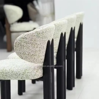 Fauteuils de détente modernes VL avec dossier unique et rembourrés |   Cadre en bois durable et écologique pour salon et usage domestique