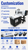 Imprimante à jet d'encre DTF avec tête d'impression Epson, système de circulation d'encre blanche, séchage rapide, imprimante de transfert pour t-shirts, imprimante DTF