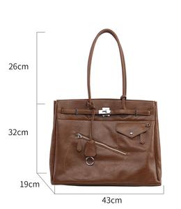 Sac à main de voyage portable en cuir PU de haute qualité, élégant, décontracté, de luxe, grande capacité, pour femme, dernière mode - Product Image 6