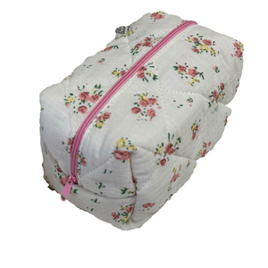 Borsa per il Trucco Trapuntata con Stampa <span class=keywords><strong>Orsetto</strong></span>, Pochette Organizer con Cerniera, Beauty Case Portatile per Prodotti Skincare e Bellezza - Product Image 5