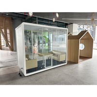 Personnalisé 2.7 mètres carrés cabines de maison modernes portable bureau pod insonorisé studio stand insonorisé salle de réunion