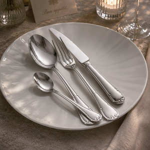 Juego de Cubiertos <span class=keywords><strong>Frankfurt</strong></span> de 4 Piezas, Acero Inoxidable Plateado 18/0, Acabado Espejo, Mangos Curvos Ergonómicos, Aptos para Lavavajillas - Product Image 5