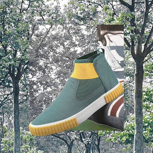 Chaussures plates en toile montantes pour hommes 2025, tendance, décontractées, sportives, 5 couleurs, doublure en coton tendance, semelle en caoutchouc légère, été automne - Product Image 2