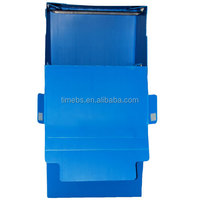Armoires pliables en plastique ondulé Coroplast pour entreprise de déménagement Boîtes de livraison de vêtements portables Corflute
