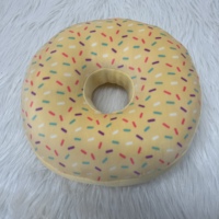 Coussin en forme d'anneau en peluche donut spongieux en peluche coussin impression numérique 3d coussins de canapé en forme de nourriture beignet jeter oreiller