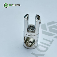 Support de panneau de douche réglable et durable en acier inoxydable, support de tige, charnières de porte coulissante en verre pour salle de bain
