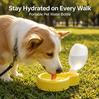 Bol pliable pour animaux de compagnie, pour chats et chiens, à suspendre, pour cage, bouteille d'eau pour animaux, récipient pour animaux, idéal pour les voyages