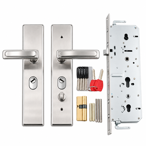 Ensemble <span class=keywords><strong>de</strong></span> serrures <span class=keywords><strong>de</strong></span> porte d'<span class=keywords><strong>entrée</strong></span> haute <span class=keywords><strong>sécurité</strong></span> en acier inoxydable <span class=keywords><strong>de</strong></span> qualité supérieure avec corps <span class=keywords><strong>de</strong></span> serrure à <span class=keywords><strong>double</strong></span> crochet pour poignée <span class=keywords><strong>de</strong></span> porte métallique - Product Image 5
