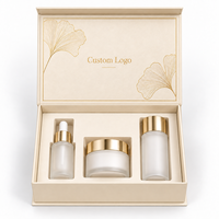 Boîte d'emballage magnétique recyclable avec logo personnalisé pour cosmétiques, sérums et crèmes pour le visage, boîtes rigides en papier pour cadeaux
