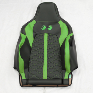 GANEha diseñado una nueva funda de asiento de color negro- verde, adecuada para Volkswagen Golf, una funda de asiento universal de cuero sintético para las cuatro estaciones. - Product Image 4