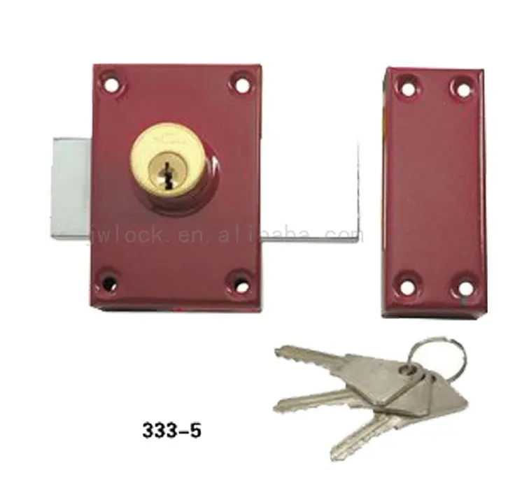 赤い真鍮リムロック高品質ホット販売新デザイン外装格子ドア