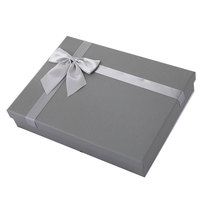 Boîte-cadeau en carton simple bleu uni pour vêtements parfum et bonbons Stock à la demande avec traitement d'impression disparaissant