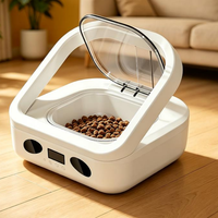 Distributeur automatique de nourriture pour animaux de compagnie avec détection par puce intelligente, reconnaissance multi-animaux, plan d'alimentation, double alimentation, anti-pincement, silencieux, en PP