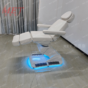 Mobilier de salon moderne Lit de beauté médical électrique blanc avec lumière LED Lit pour cils de beauté du visage Lit de massage <span class=keywords><strong>SPA</strong></span> de loisirs - Product Image 6