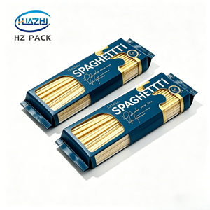 Sachet personnalisé à soufflet latéral de qualité alimentaire pour l'emballage de nouilles séchées, snacks, spaghettis et aliments pour bébés - Product Image 1