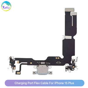 Cable Flexible para Puerto de Carga Dock para <span class=keywords><strong>iPhone</strong></span> 15 Plus, Repuesto de <span class=keywords><strong>Cargador</strong></span> USB con Micrófono, Conector de Audio y Antena Flexible - Product Image 2