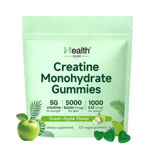 Gummies de créatine OEM saveur pomme 5g – Performance, force musculaire, entraînement, récupération pour athlètes – Végétaliennes, sans OGM, sans sucre - Product Image 1