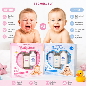 Suministro Directo de Fábrica OEM, Set Cuatro en Uno para Bebés y Niños, Gel Humectante Natural para el Control de la Grasa, Cuidado para el Baño, en Caja de Regalo - Product Image 2