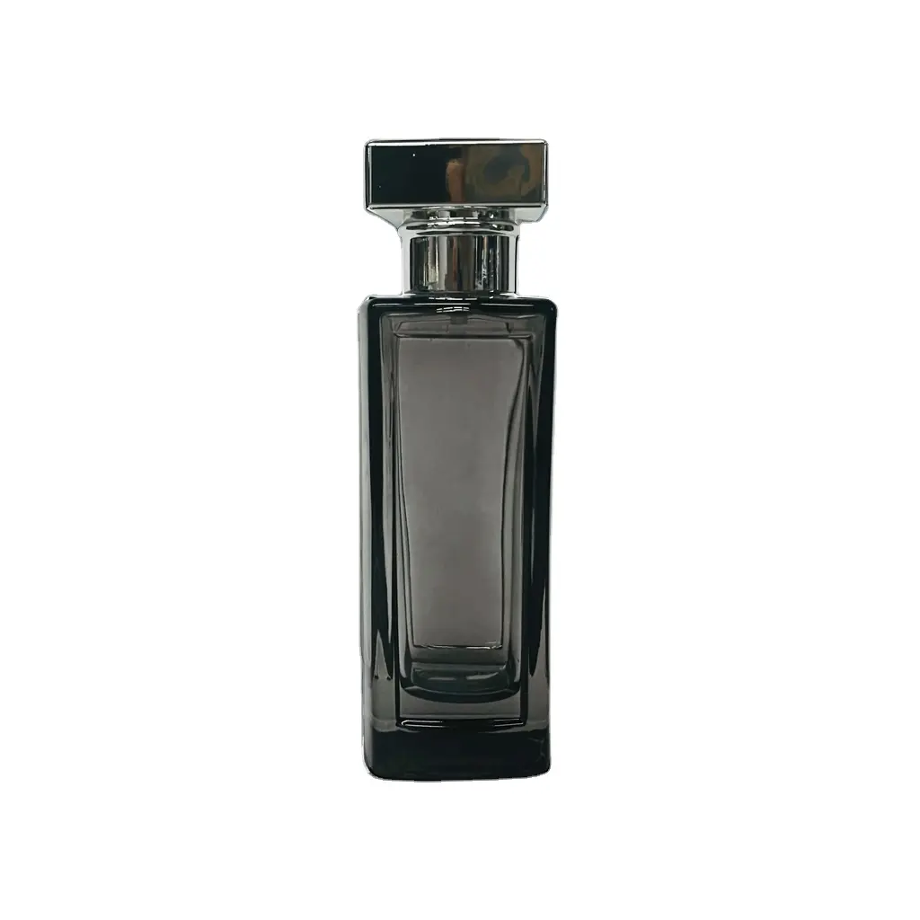 Caixa de embalagem com logotipo personalizado Runde Parfum Flasche Leere Parfum Glasflasche 50ml por atacado
