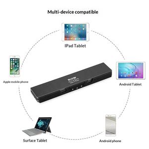 ที่วางโทรศัพท์คีย์บอร์ดไร้สายขนาดเล็ก อลูมิเนียมอัลลอยด์บางเฉียบ คีย์บอร์ดพับได้แบบพกพา เหมาะสำหรับไอแพด โทรศัพท์มือถือ แท็บเล็ต - Product Image 2