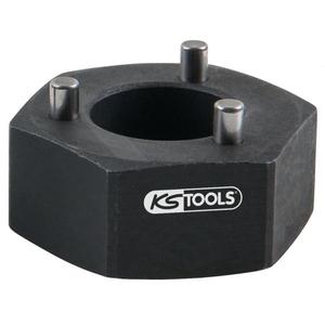 KS TOOLS - 150.3177 Écrou-union avec 3 goupilles-EAN 4042146627501 VEHICULES LOURDS - Product Image 1