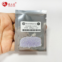 1000 pièces/paquet, pierres en zircone cubique multicolores de 0,8 à 3,0 mm, pierres en zircone cubique de petite taille, taille ronde