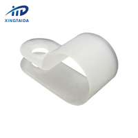 Serre-câbles en plastique nylon blanc de type R 3/16 "1/4" 3/8 "1/2" 3/4 "1" attaches en P pour conduit de câble