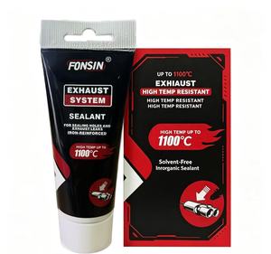 FONSIN 1100 ℃   Scellant d'étanchéité haute température 75g, pâte grise, pour les fuites des systèmes d'échappement automobile et la réparation des dommages aux joints - Product Image 2