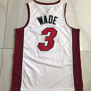 Venta al por mayor de secado rápido transpirable poliéster baloncesto Jersey No. 3 <span class=keywords><strong>Wade</strong></span> malla uniforme impreso Technics Venta de grupo transfronterizo - Product Image 2