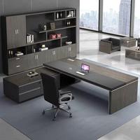 Ensemble de chaise de bureau moderne pour dirigeant, bureau de direction simple et moderne, table d'ordinateur de bureau, mobilier de bureau