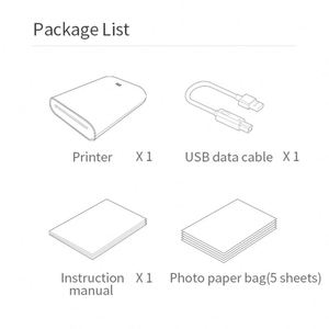 Impresora de bolsillo original Xiao <span class=keywords><strong>Mi</strong></span>, papel autoadhesivo, impresión en color, impresora fotográfica portátil de 3 pulgadas, mini impresora fotográfica de bolsillo - Product Image 6