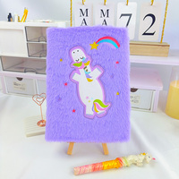 A5 Custom Promotion Soft Cartoon Herz Liebe Plüsch Notizbuch Hardcover Journal für Jungen und Mädchen Nette Geschenk idee für Kinder