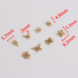 Tinh Tế 14K Vàng Đầy Bướm Hình Dạng Mô Hình Quyến Rũ Mặt Dây Chuyền Cho Dây Chuyền Vòng Đeo Tay DIY Handmade Trang Sức Phụ Kiện Phát Hiện - Product Image 5