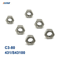 Ensemble de boulons et d'écrous à tête hexagonale HINA 431/S43100 C3-80 DIN 934 pour applications pétrolières et automobiles
