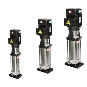 Pompe centrifuge électrique verticale légère à plusieurs étages série SS304/316 cddf lavage de voiture haute pression 1.5 Kw acier inoxydable ISO CE
