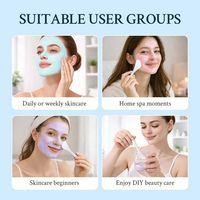 Masque facial en poudre douce coréenne pour salon à domicile, vente en gros, masque modelant hydratant au collagène naturel et biologique