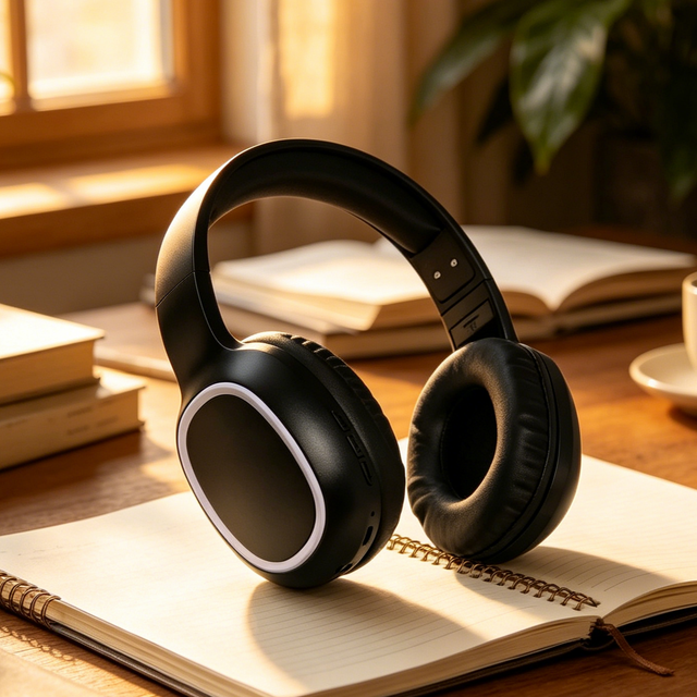 New Foldable Over-Ear Wireless Headphones, Wireless Blue Tooth Headset with Long Battery Life, HiFi Stereo Sound, for Daily Use