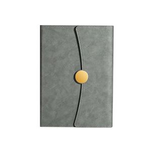 Agenda de Lujo Ecológica y Elegante con Tapa Dura, Cierre de Botón Metálico Dorado, Logotipo Personalizado, Diario de Negocios, Oficina - Product Image 4